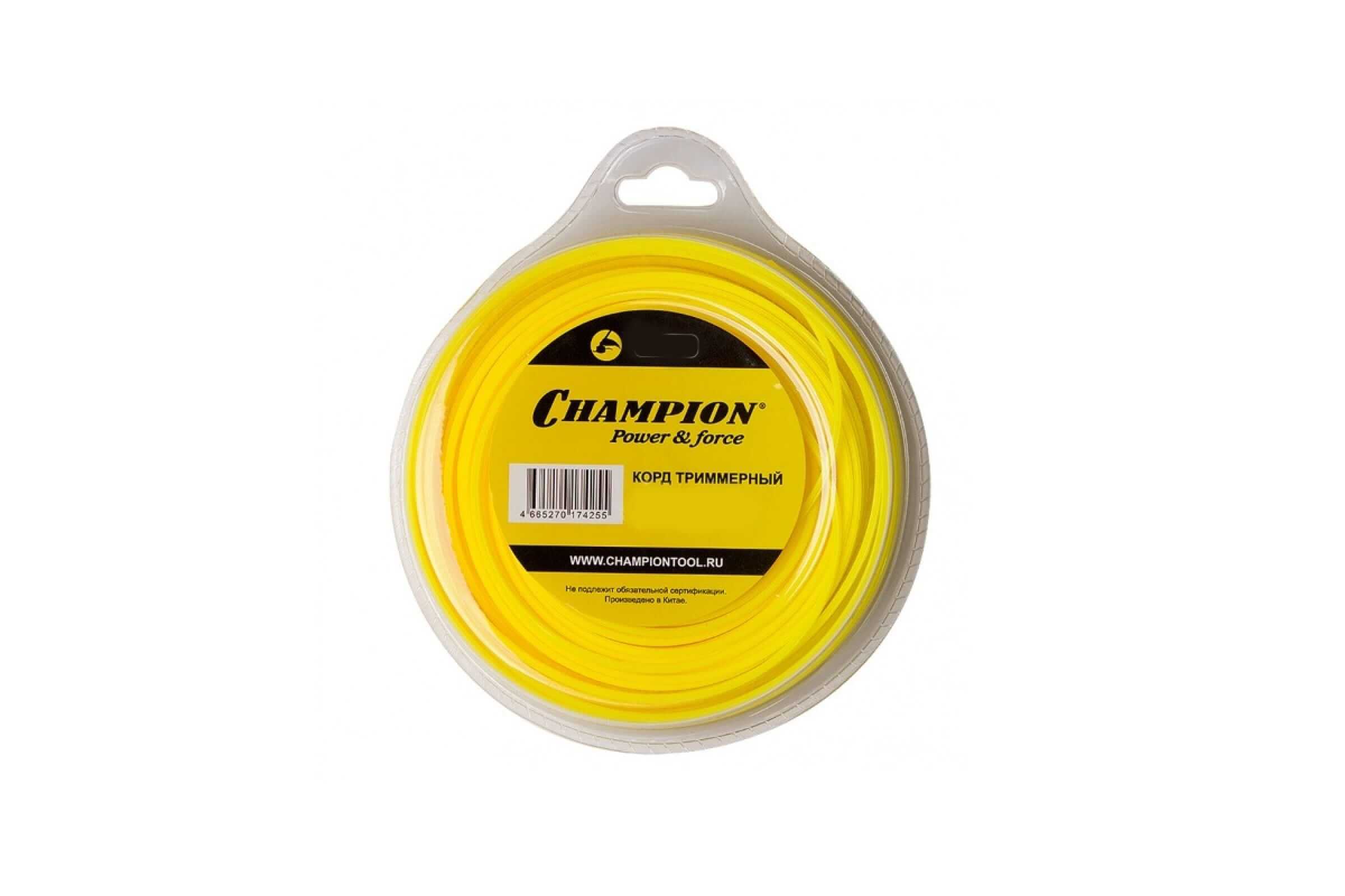 Леска триммерная CHAMPION Star 1.3х15м (C7074)