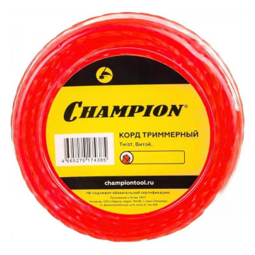 Леска триммерная CHAMPION Twist 3.0х15м (C7139)