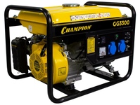 Бензогенератор Champion GG3300 [3 кВт, 220В, бак 15л, ручной стартер]