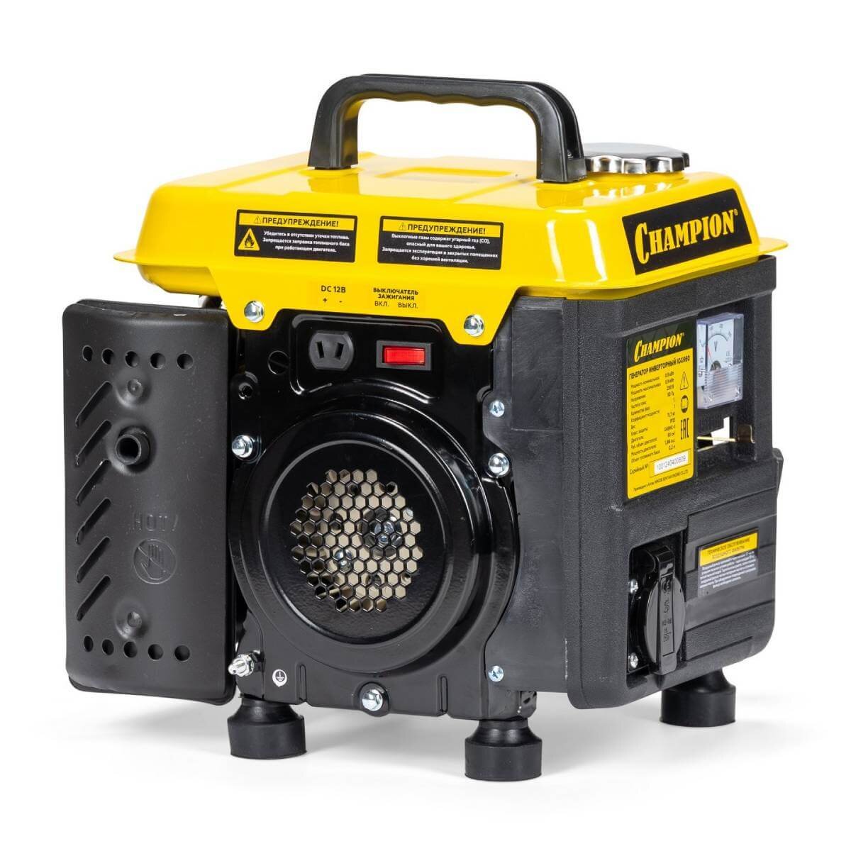 Бензогенератор инверторный Champion IGG950 [0.9 кВт, 220В, бак 2.2л, ручной стартер]