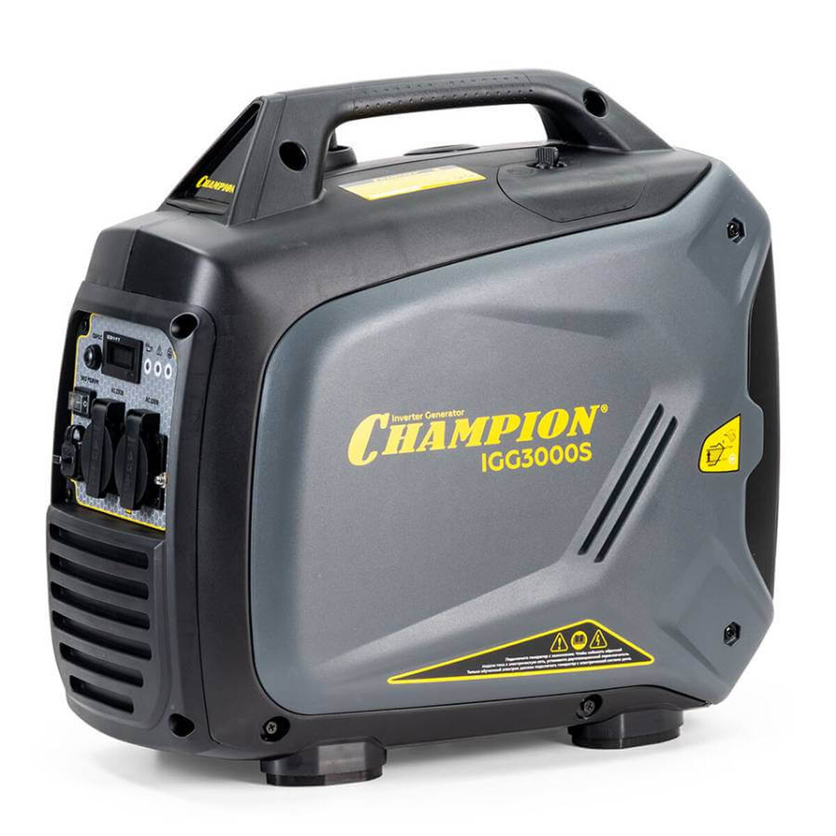 Генератор бензиновый инверторный Champion IGG3000S [3.3 кВт, 220В, бак 4л, ручной стартер]