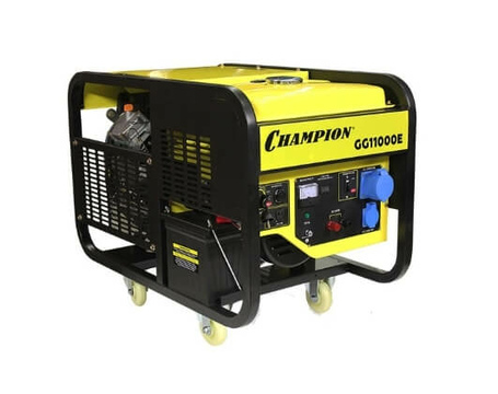 Бензогенератор Champion GG11000E [9.5 кВт, 220В, бак 25л, электростартер]