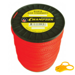 Леска триммерная CHAMPION Twisted Square +нож 4.8х65м (C7033)