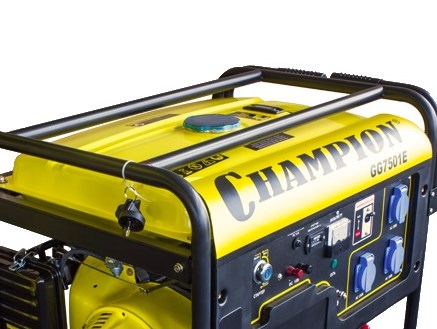 Бензогенератор Champion GG7501E [7.5 кВт, 220В, бак 25л, электростартер]