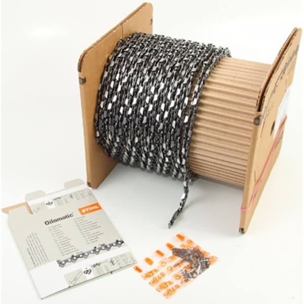 Бухта цепи STIHL 63РМХ 3/8 РМ 1.3, 1640зв. угол 10° для продольного пиления, пилорамная (36140061640)
