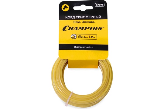 Леска триммерная CHAMPION Star 2.4х15м (C7076)