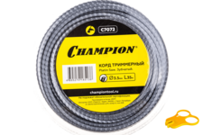 Леска триммерная CHAMPION Platin Saw +нож 3.5х35м (C7072)