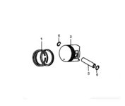 Поршень комплект 90х66 мм Champion 1500051/TW00040015 для GX420 (190F) PRO