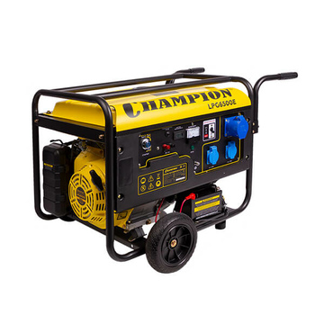 Генератор газовый/бензиновый CHAMPION LPG6500E [5.5 кВт, 220В, бак 25л, электростартер]
