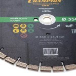 Диск алмазный CHAMPION PRO iG5 350х25.4мм универсальный (C1641)